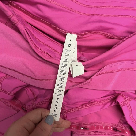 Lululemon Pace Rival Mid-Rise Skirt (Regular) 13" Sonic Pink - Sz 2 - Picture 7 of 7